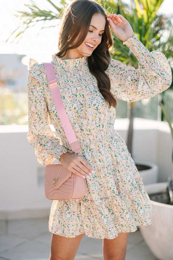 Walk My Way Yellow Ditsy Floral Dress – Shop the Mint