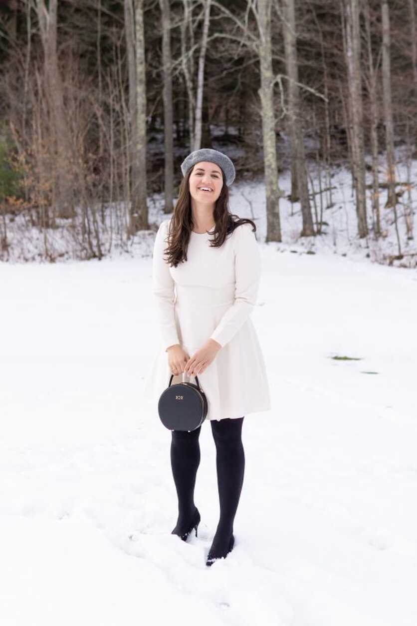 Wearing Winter White || KATIE KENNEDY || Winter Style