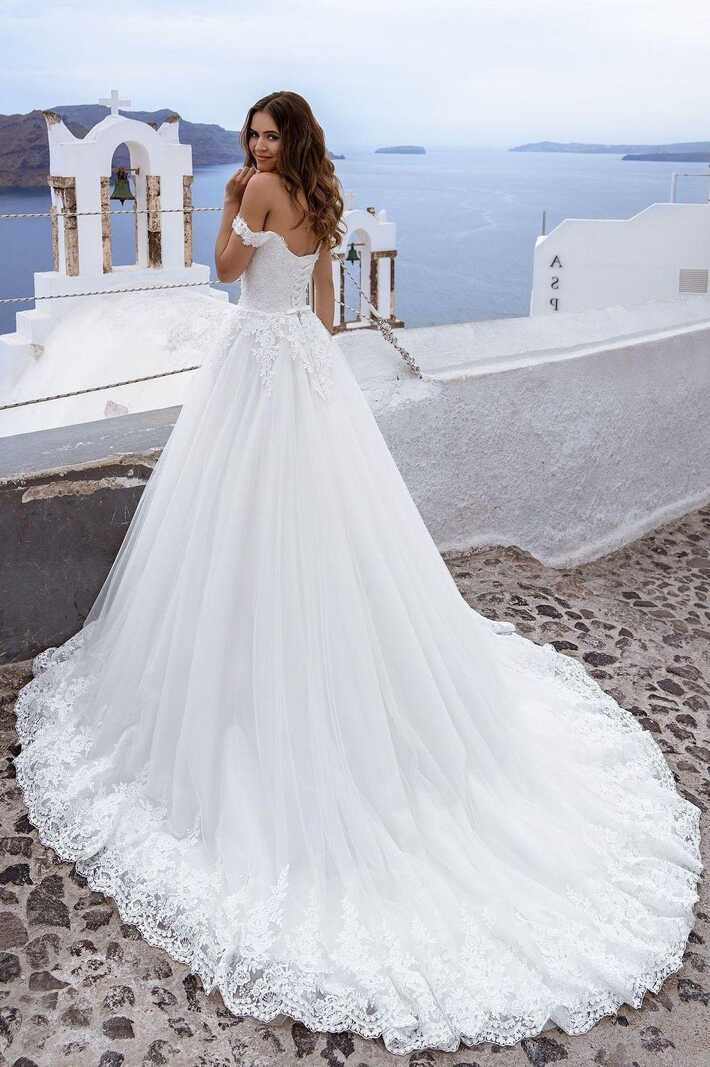 Wedding Dress Ivory Wedding Dress Long Train, Wedding Dress, Lace ...