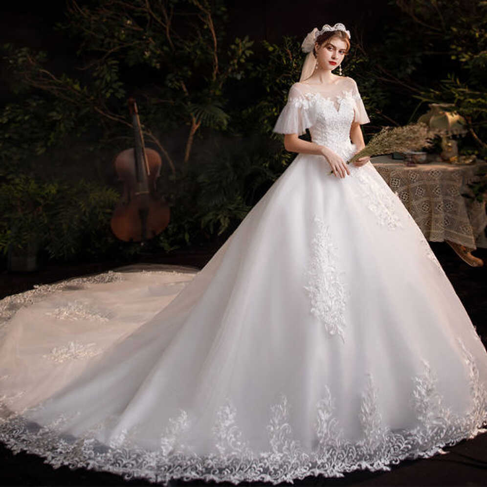 Wedding Dress Western Hot Selling Embroidery Lace Bridal Dress ...