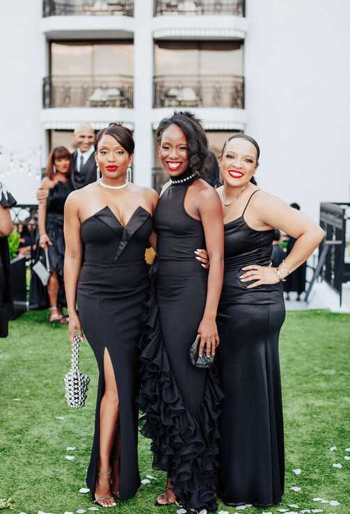 Wedding Guests Wearing All Black Dresses to an Elegant Rooftop ...