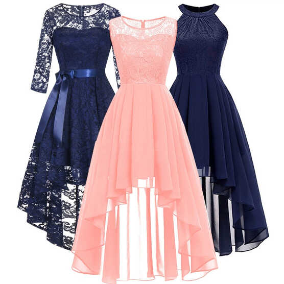 Wedding Party dress prom gown Front short long back Dresses ...