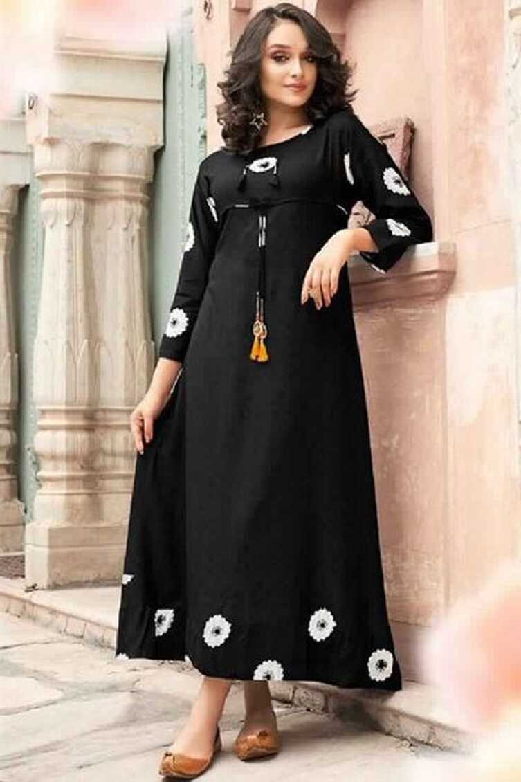 Western Long Kurtis, Size : M, XL, XXL at Best Price in Surat - ID ...