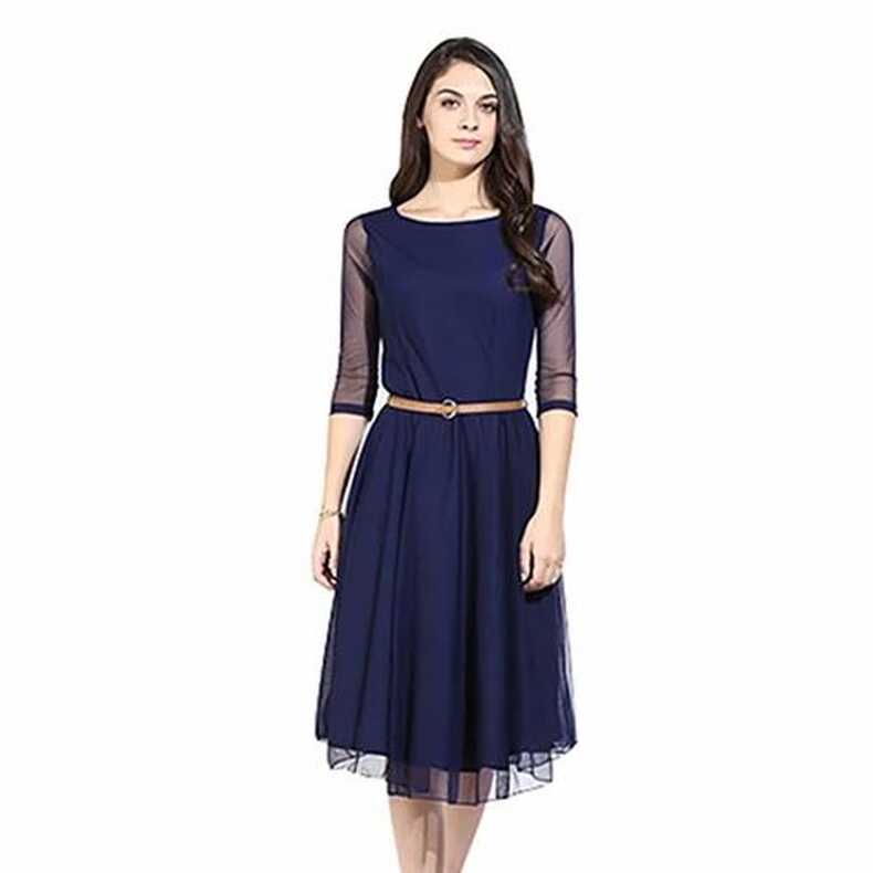 Western Wear Georgette Knee Length Dress at Rs 240 in Surat | ID ...