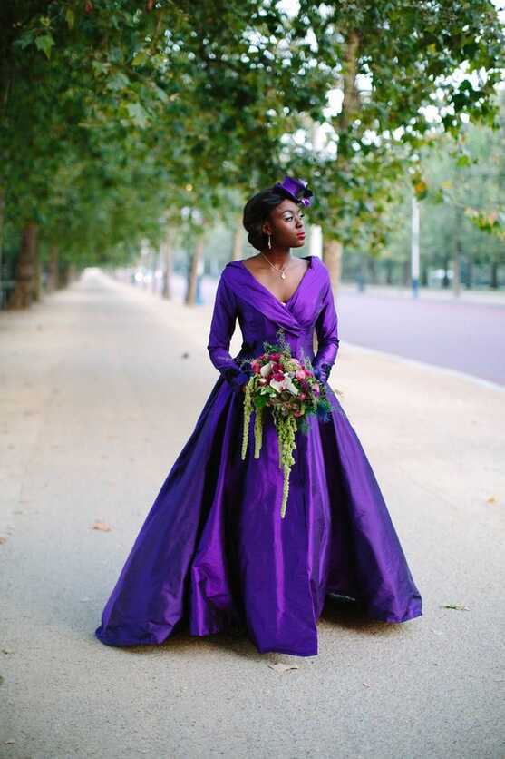 What does a purple wedding dress signify? - Quora