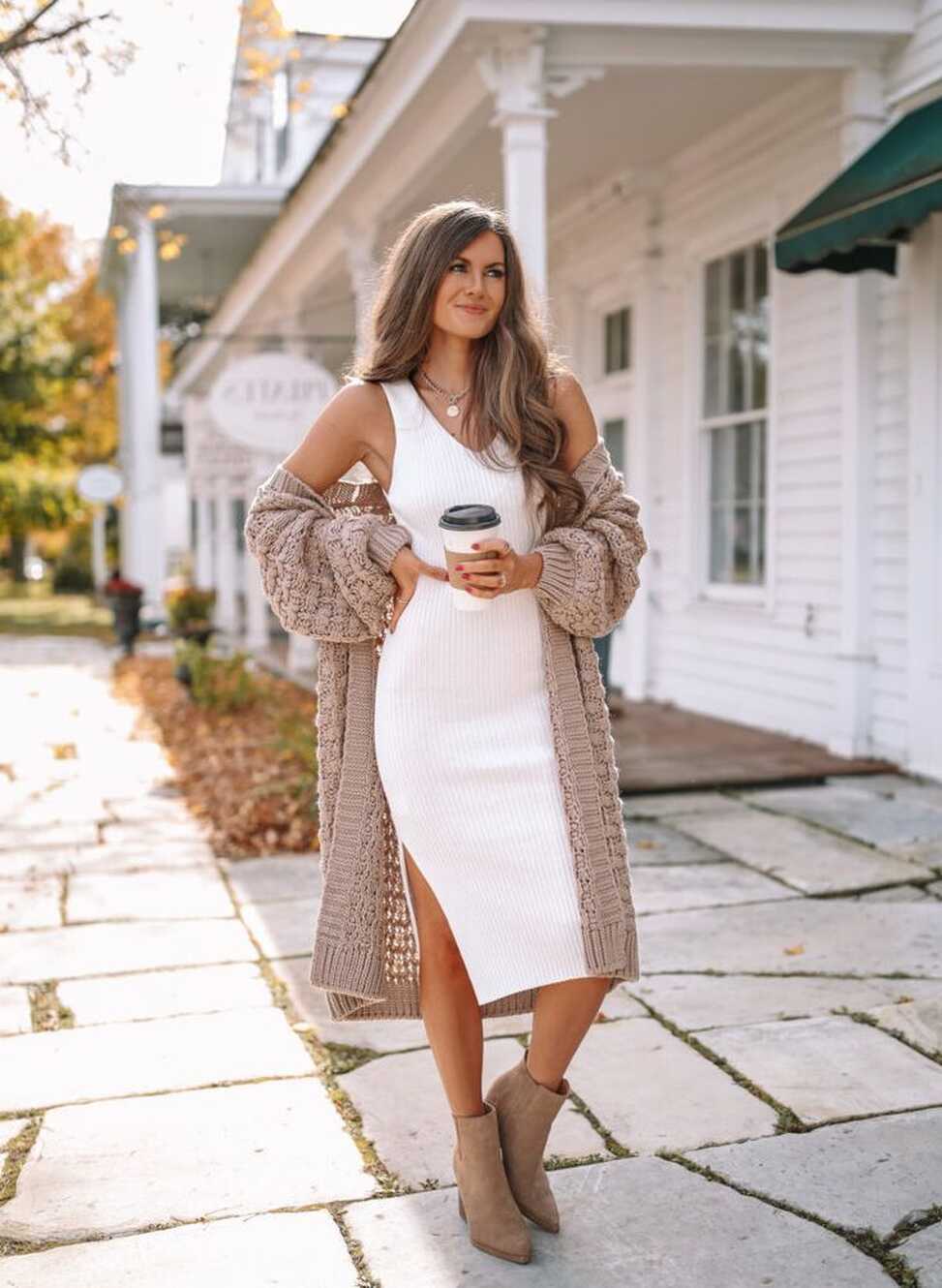 White Fall Dress