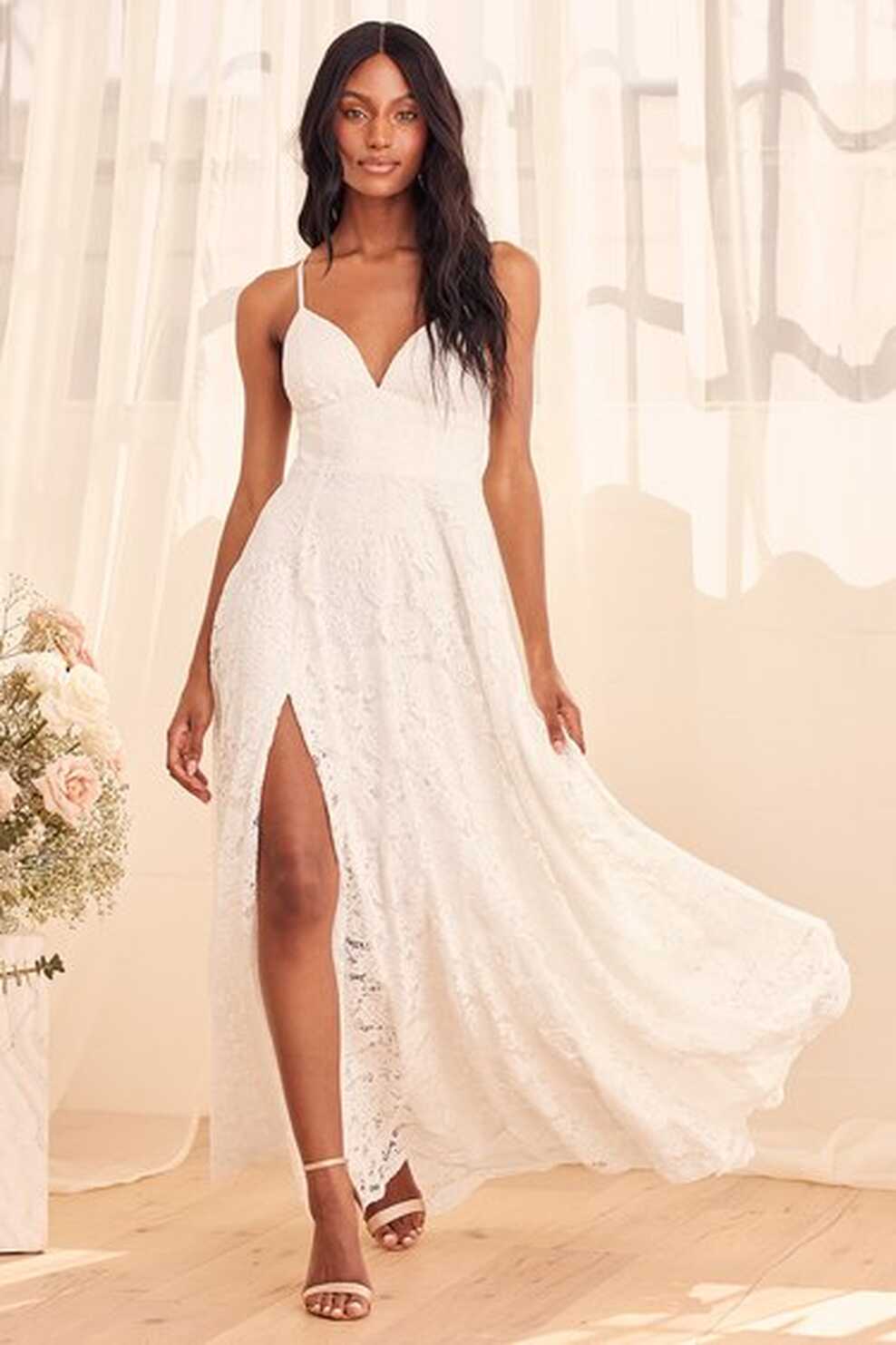 White Maxi Dress - Sleeveless Dress - Lace Maxi Dress - Lulus