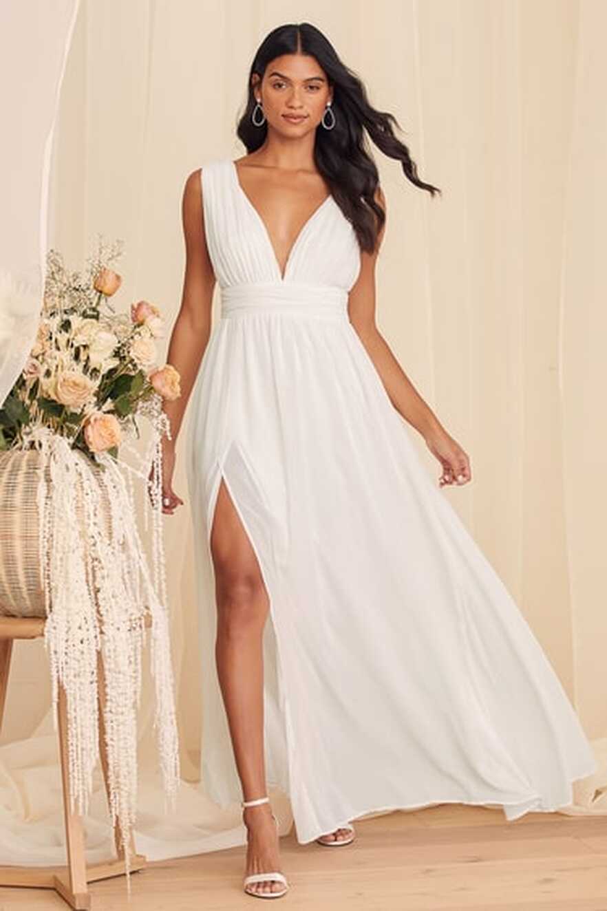 White Maxi Dress - Sleeveless Maxi Dress - White Gown - Lulus