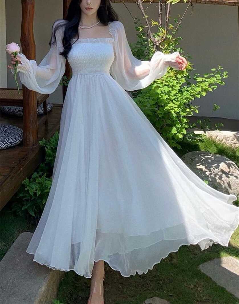 White Off The Shoulder A-line Party Dress Evening Dress fg4535 ...