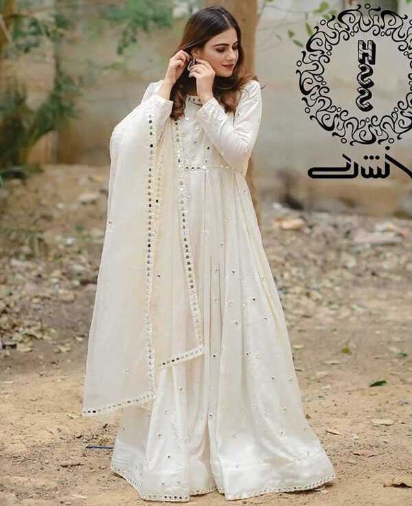 White Pakistani dress