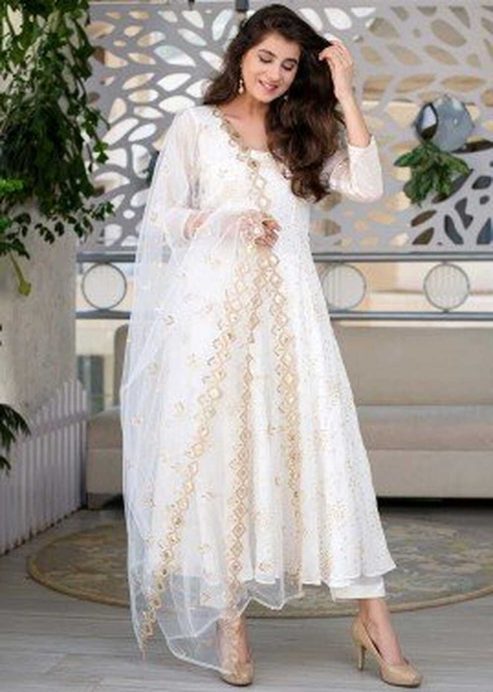 White Salwar Kameez - Buy Latest White Color Salwar Suit Online