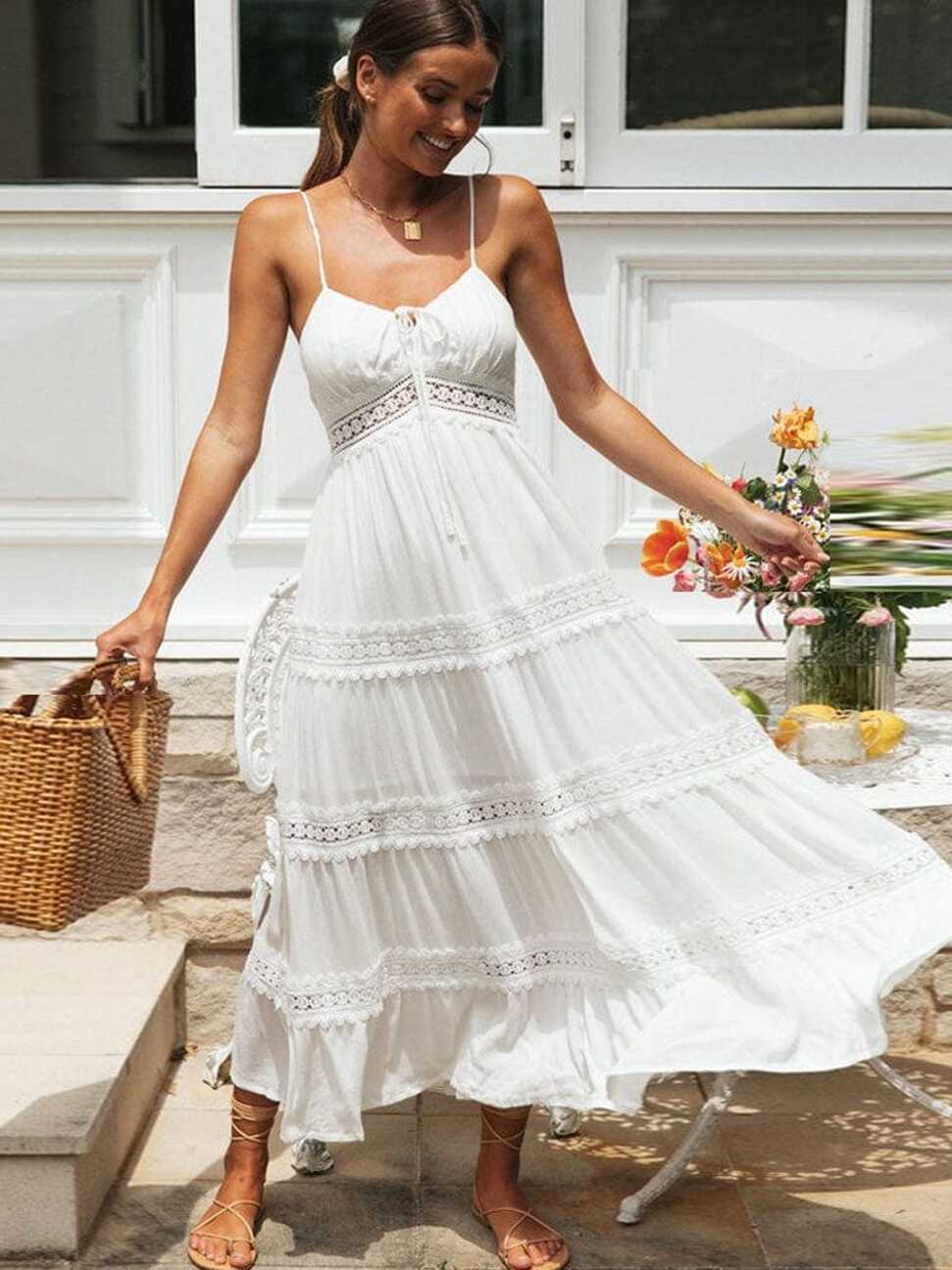 White Summer Dress - Beach Wedding Dress – Boho Beach Hut