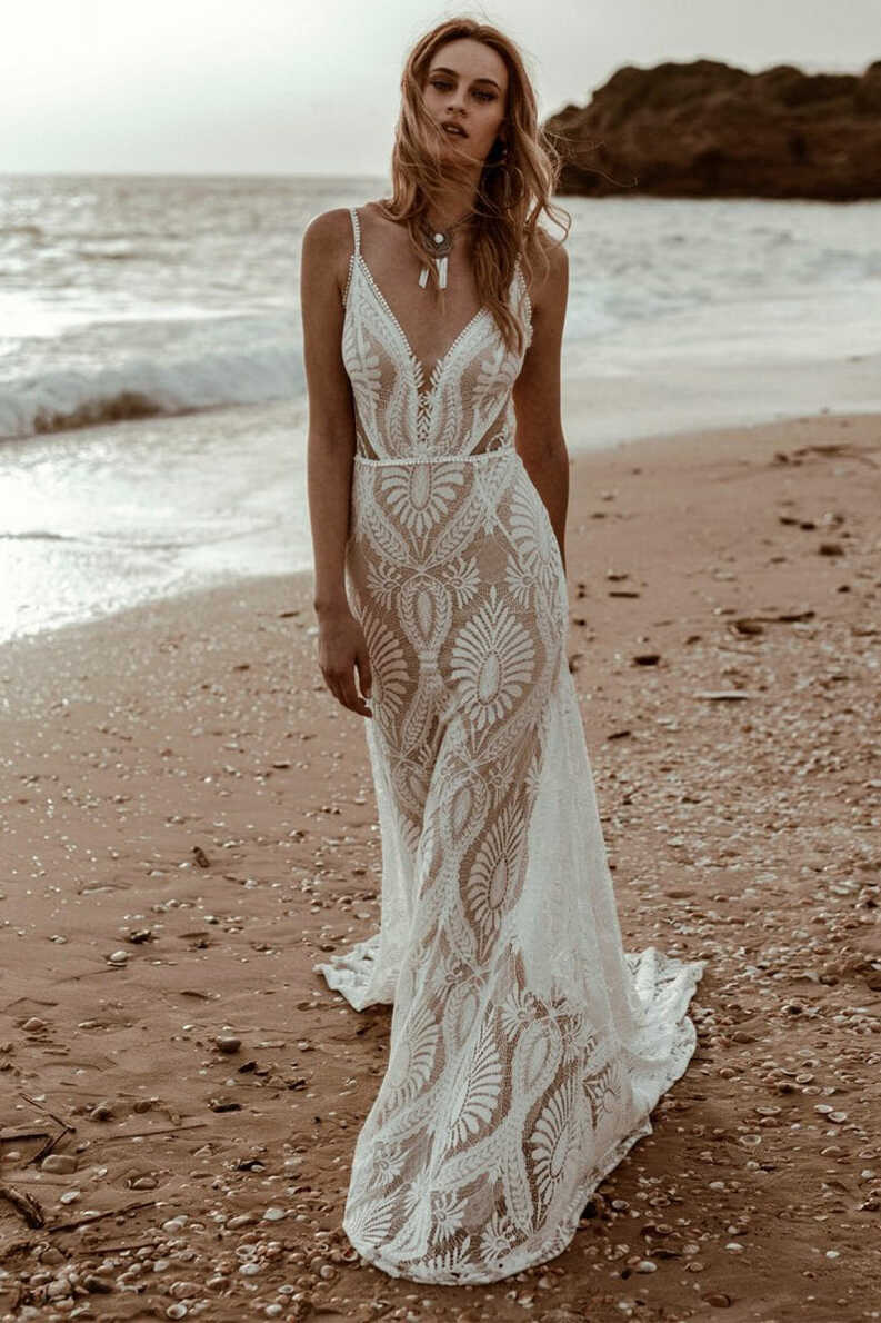 Willowby Bohemian Lace Wedding Dress