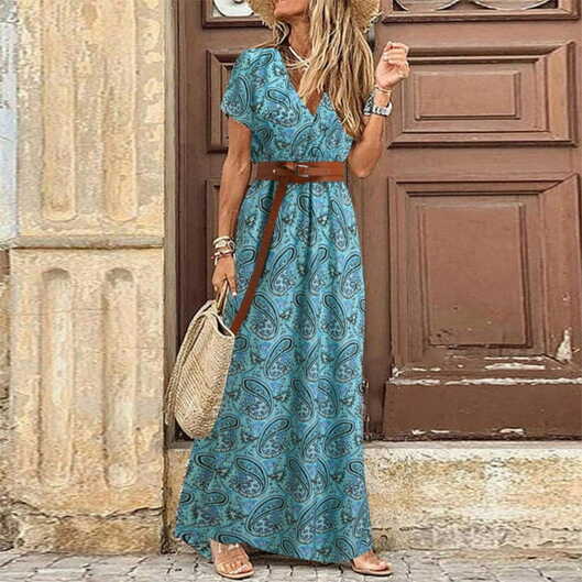 Women&#39;s Casual Summer Dress, Loose Fit, Printed, Beach and Party ...