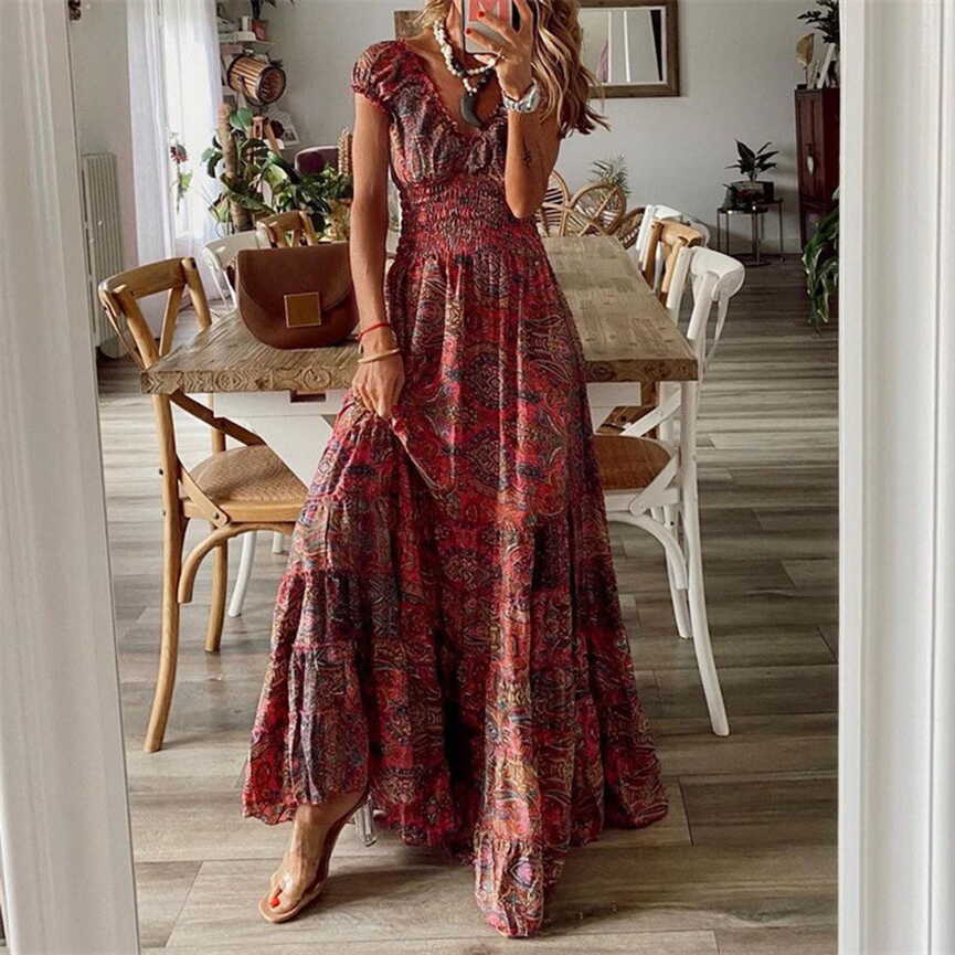 Women&#39;s Elegant Evening &amp; Casual Maxi Dress, Long/Short Sleeve ...