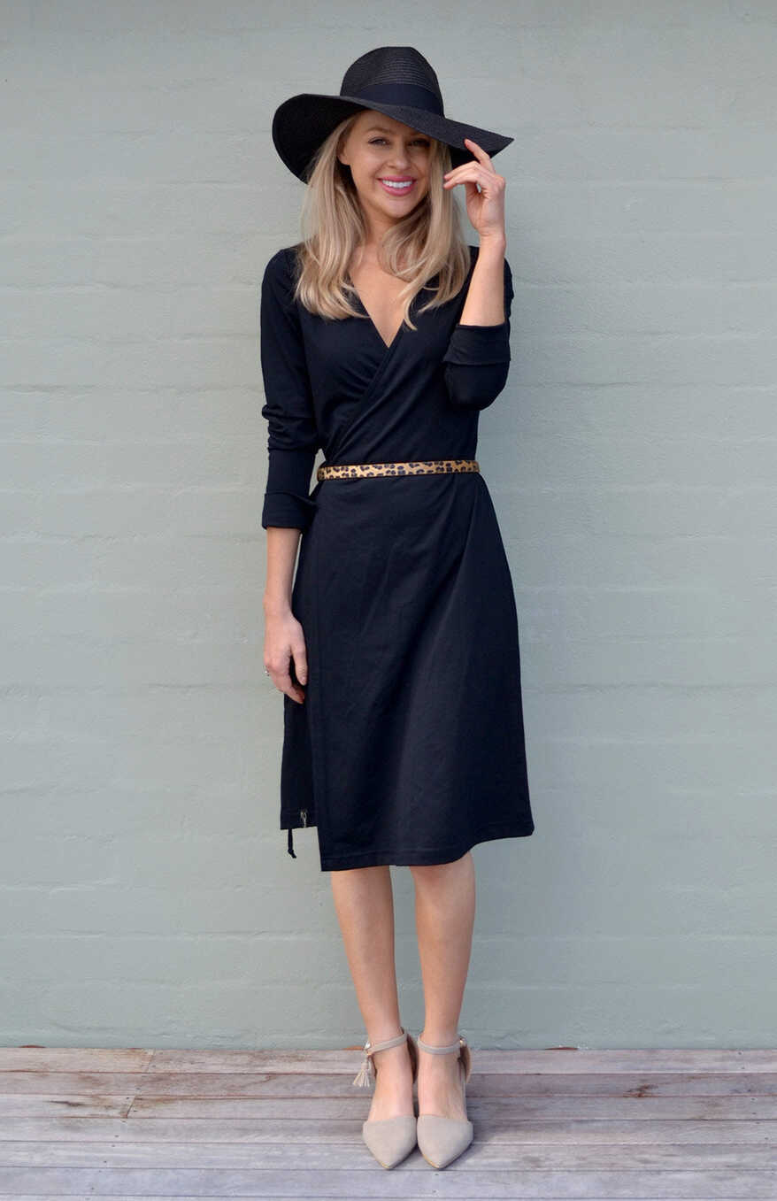 Women&#39;s Merino Wool Wrap Dress | Smitten Merino