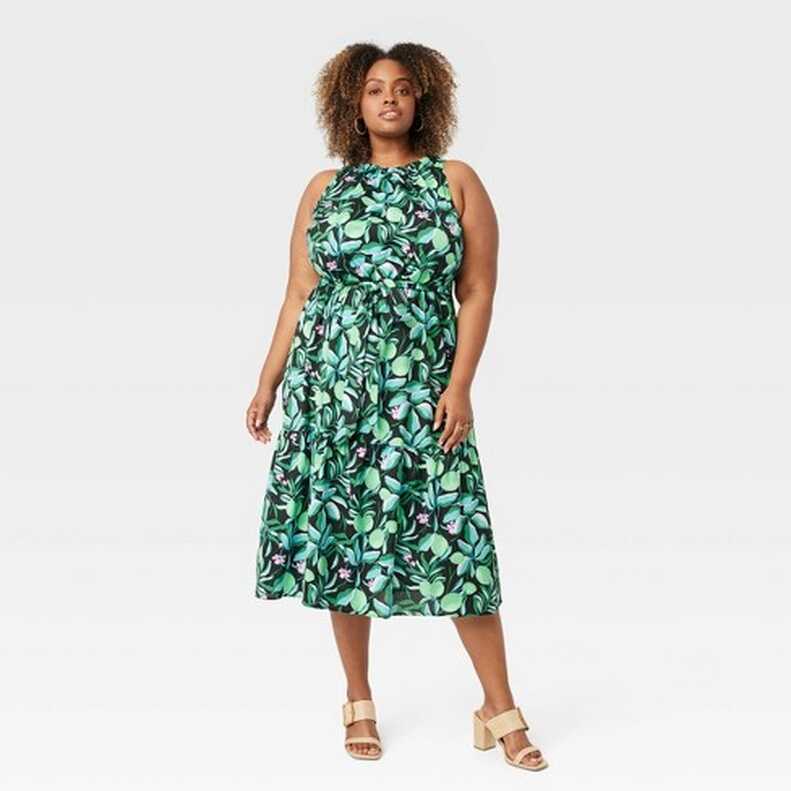 Women&#39;s Midi Tank Dress - Ava &amp; Viv™ Green 2x : Target