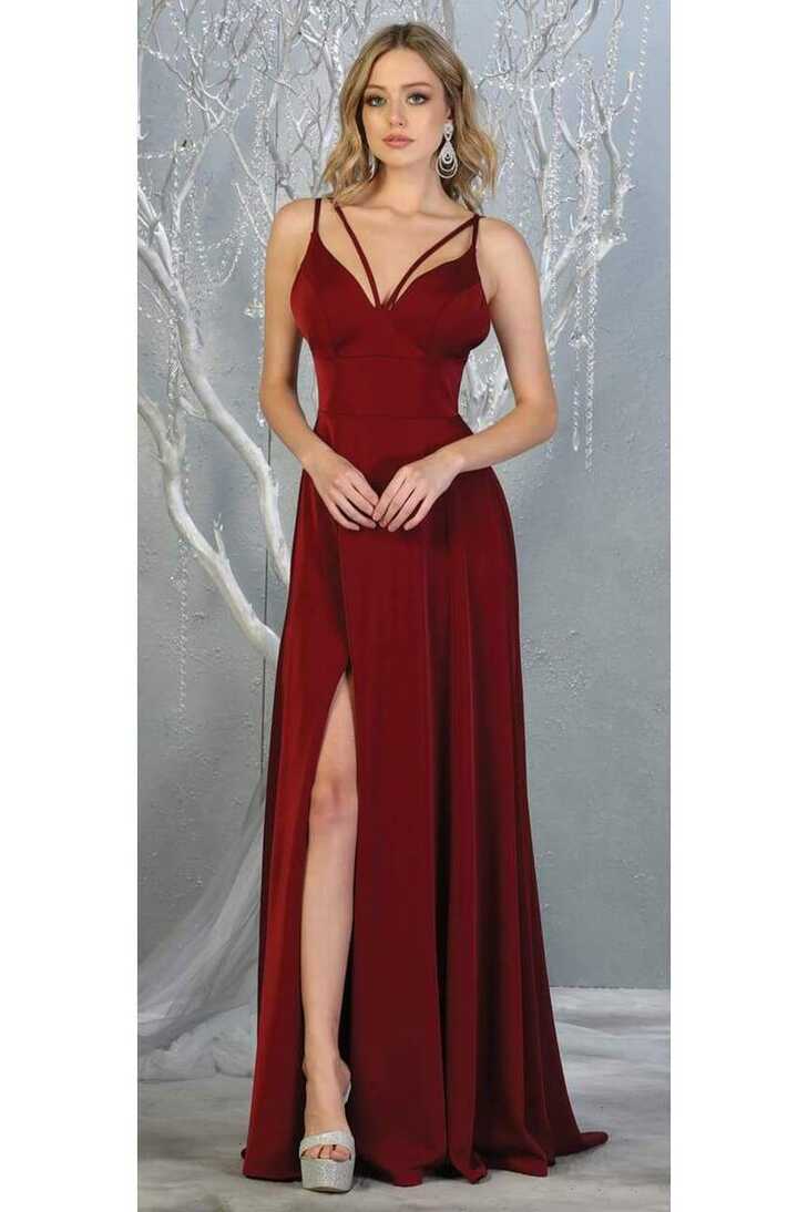 Women&#39;s Simple Long Prom Gown And Plus Size | eBay