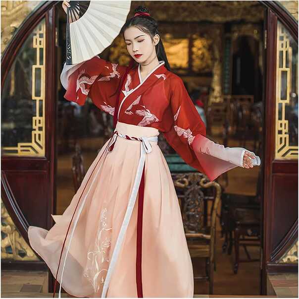 Women Ancient Chinese Dress Traditional Flowy Hanfu Costume Fancy ...