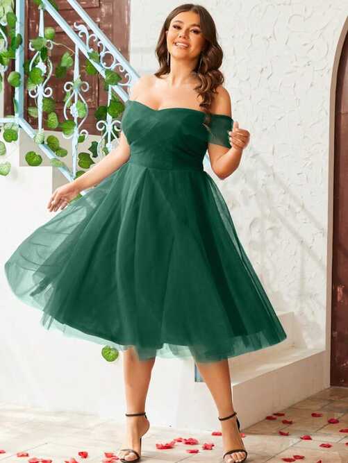 Women Plus Size Cocktail Dresses For Wedding Guest Elegant Party ...