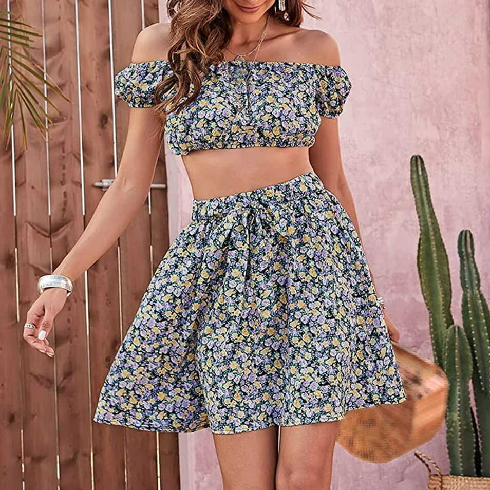 Women Sets Summer Outfits For Women Two Piece Vacation Beach ...