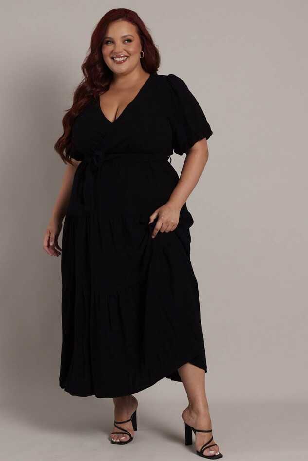 Wrap Dresses | Black, Midi, White | Plus Size | You + All | You &amp; All