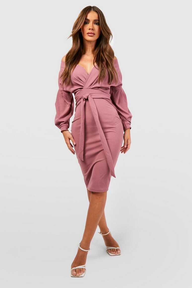 Wrap Dresses | Tie Waist &amp; Wrap Around Dress | boohoo UK