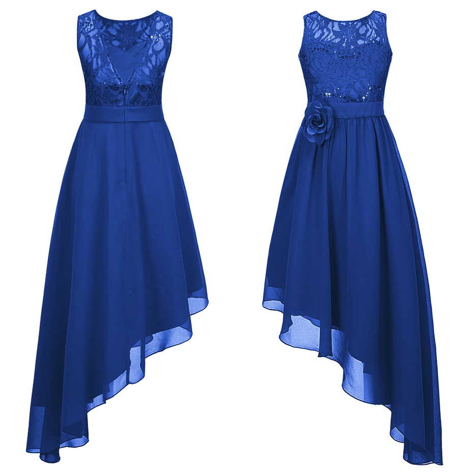 YONGHS Kids Girls Junior Bridesmaid Dress Party Proms Gown 6-16 ...