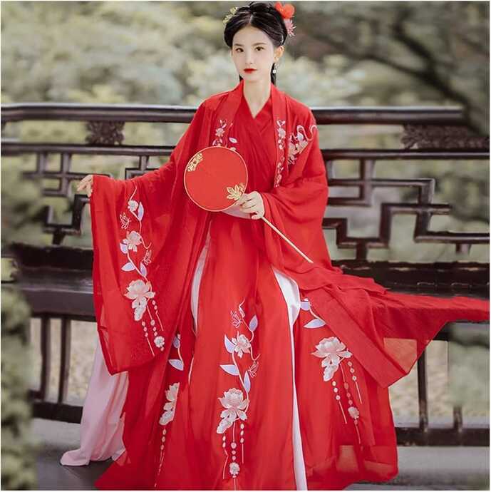 YUNGYE Hanfu Costumes, Traditional Chinese Red Dress, Female ...