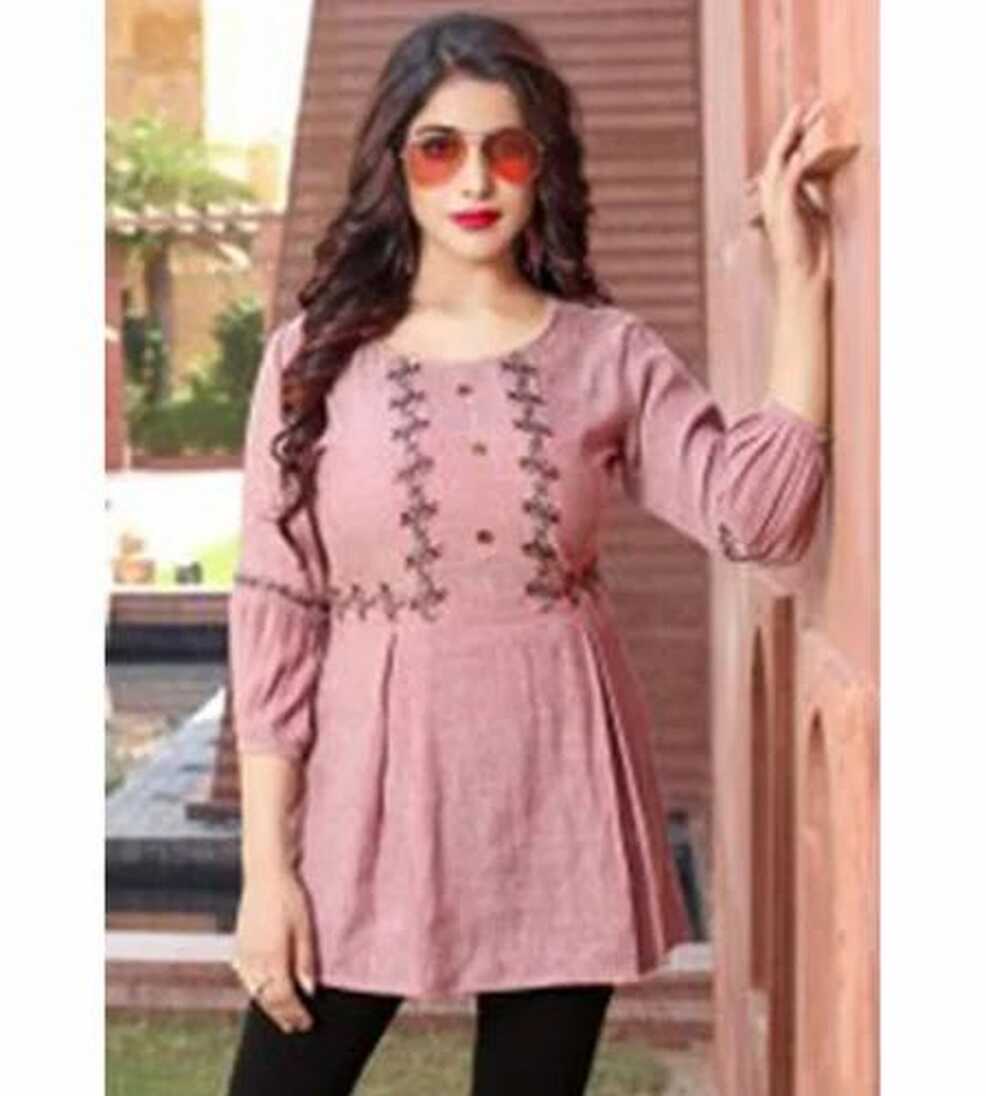 Yami Fashion Bold Western Embroidery RAYON Tops at Rs 250/piece ...