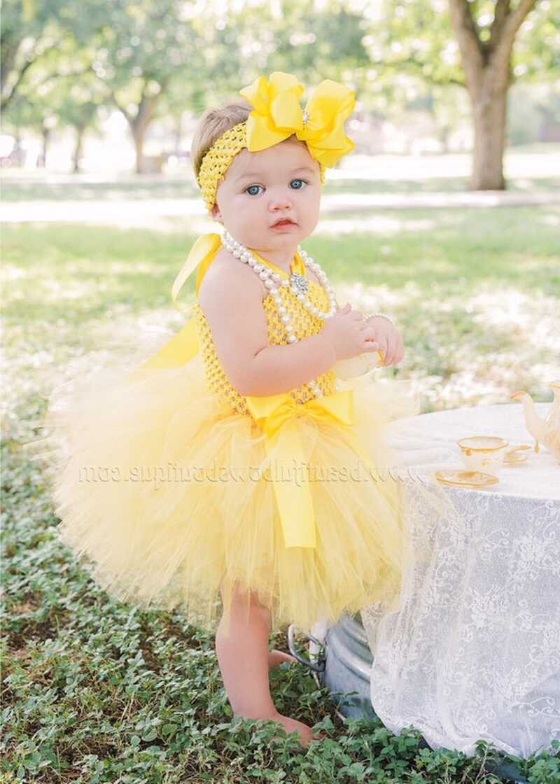 Yellow Princess Dress Yellow Tulle Dress Princess Birthday Party ...