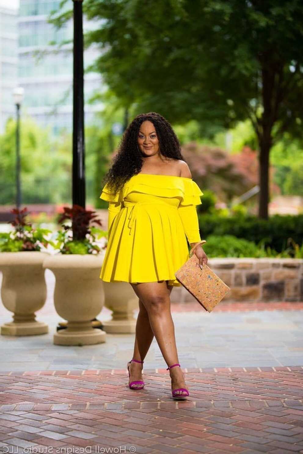 Yellow Short Dress,women Outfit,party Dress,african Short Gown ...