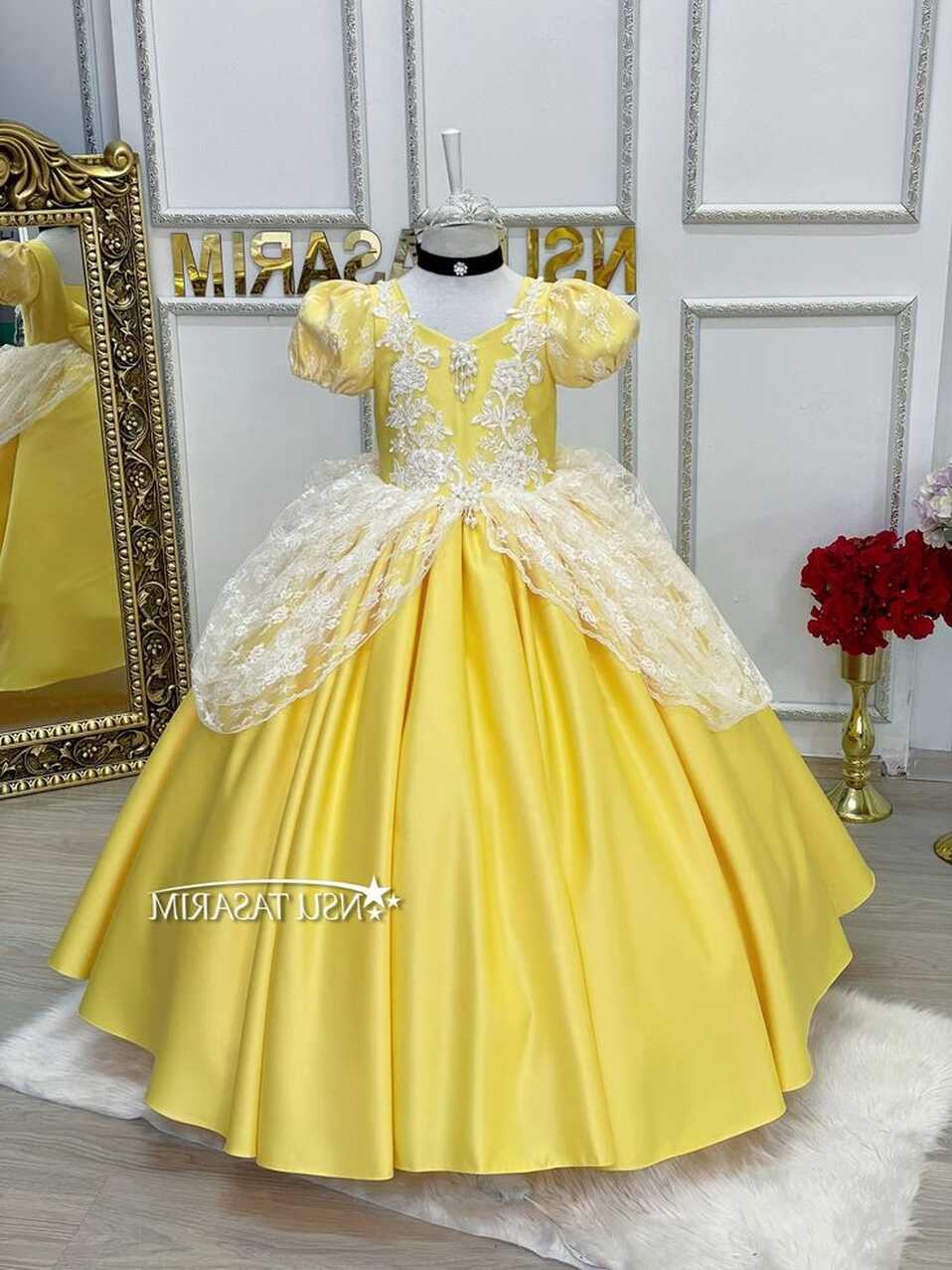 Yellow princess costume . Baby girl dress. Yellow princess birthday ...