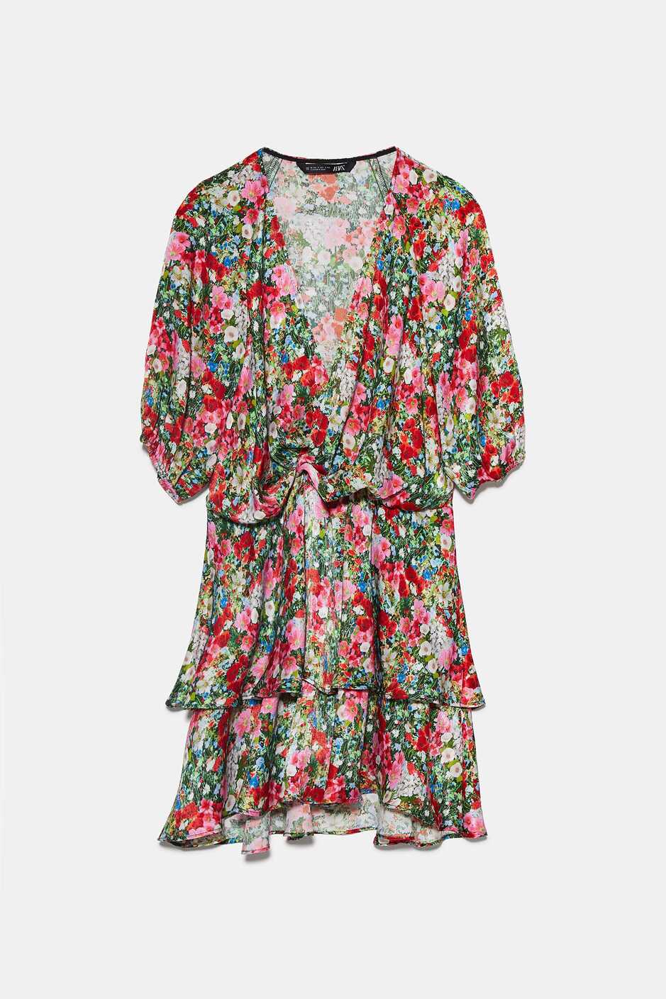 Zara Floral Printed Ruffle Mini Dress — UFO No More