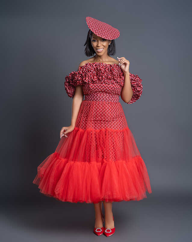 Ziphozonke Shweshwe Short Tulle - NN Vintage