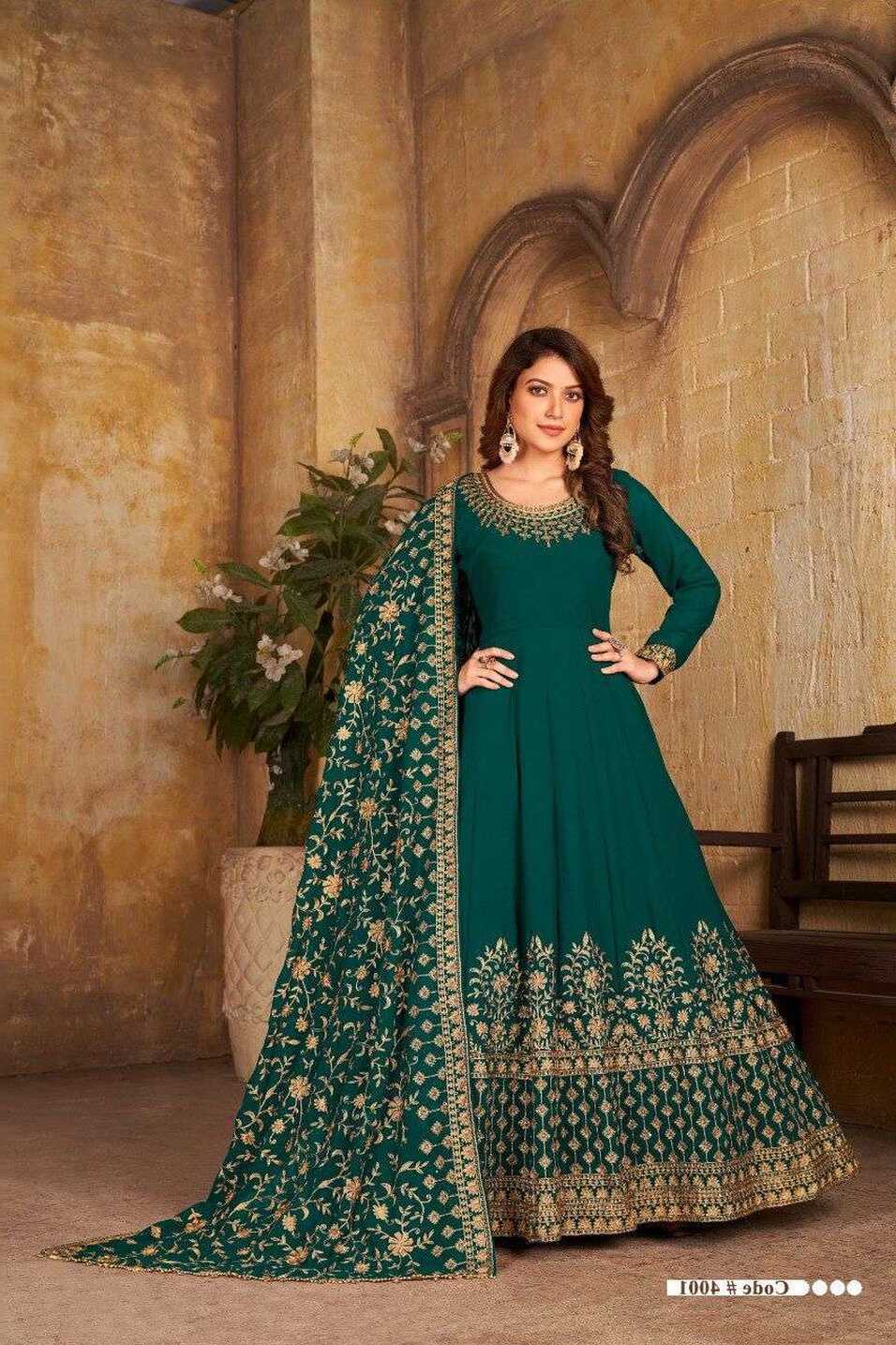 aanaya vol 140 4000 series indian gown style dress material for ...