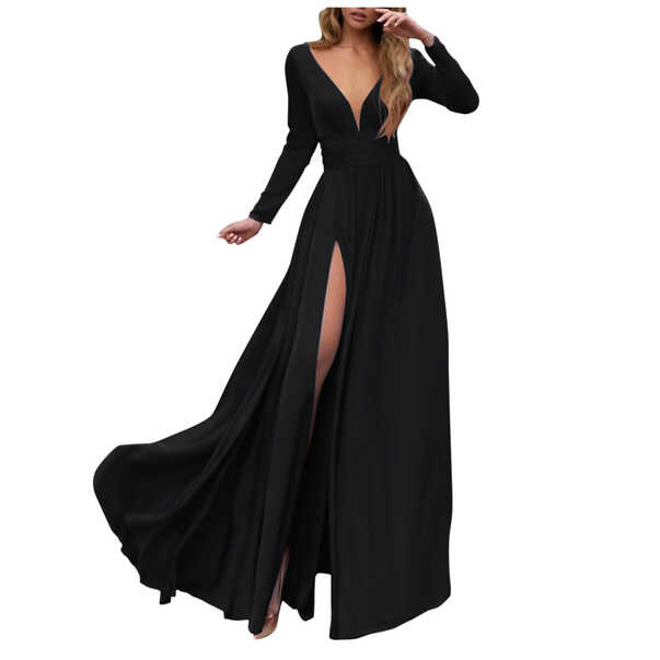 adviicd Long Formal Dress Off Shoulder Feather Long Sleeve Sequin ...