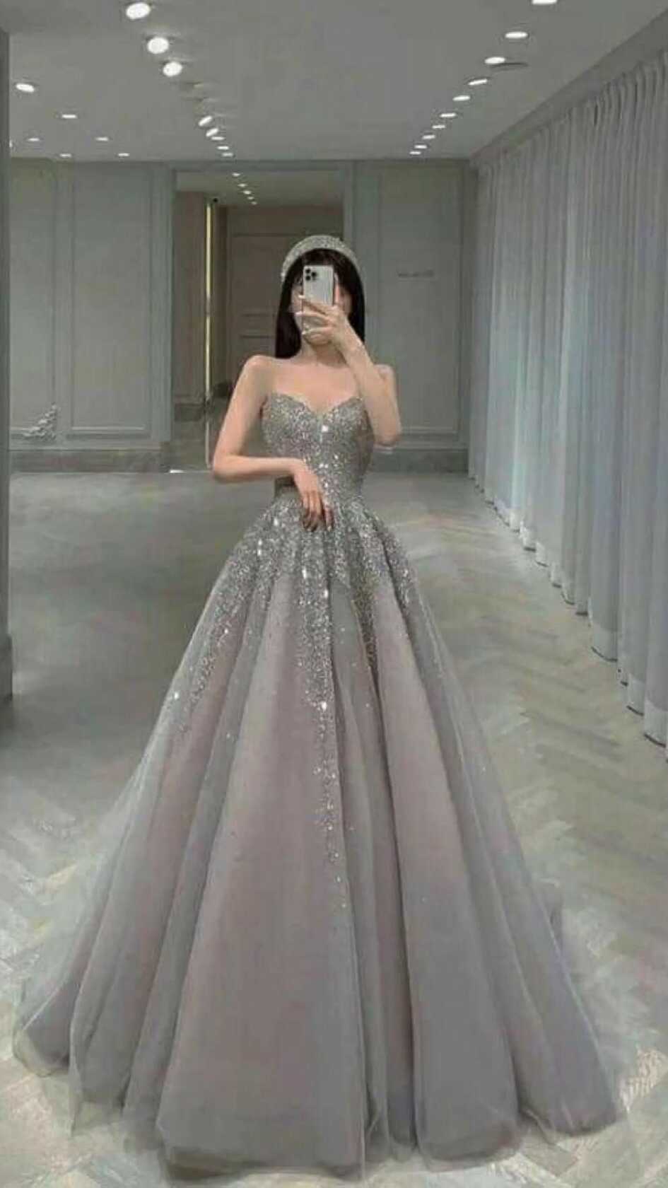 aesthetic ball gown dress