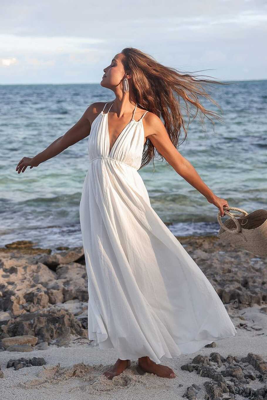 beach maxi dress for women