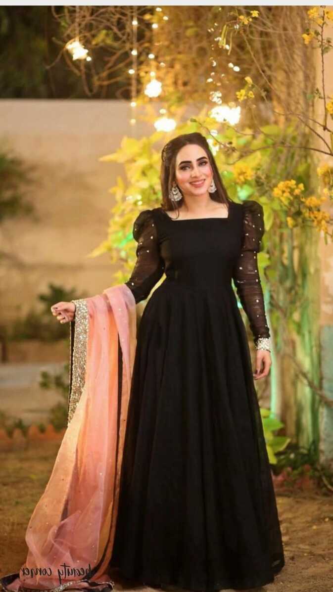 beautiful black maxi