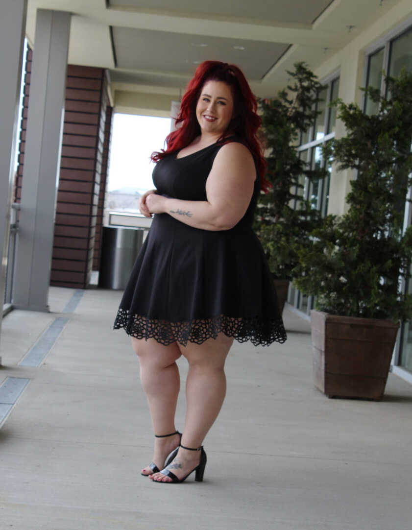 dressbarn Plus Size Little Black Dress | Curves, Curls and Clothes