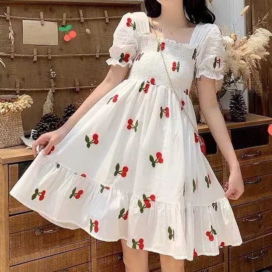 favorable Korean dress floral formal summer mini sexy boho bangkok ...