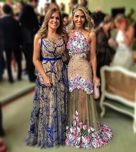 floral evening dresses long elegant unique mermaid mixed styles ...