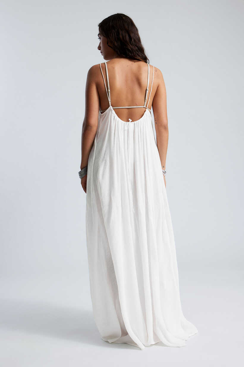 flowy maxi dress - White | Weekday EU