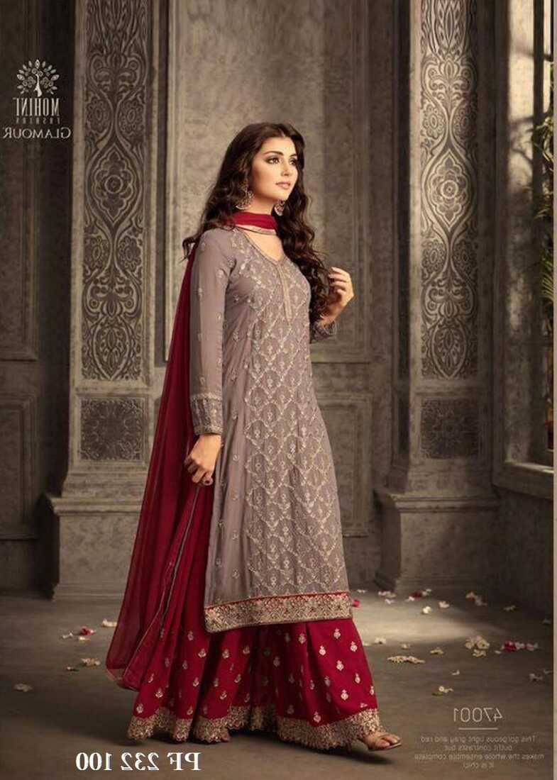 georgette embroidered function wear designer dress, 20-50 at Rs ...