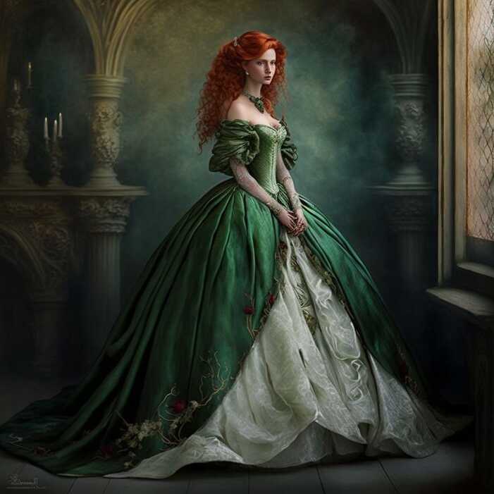 green dress princess