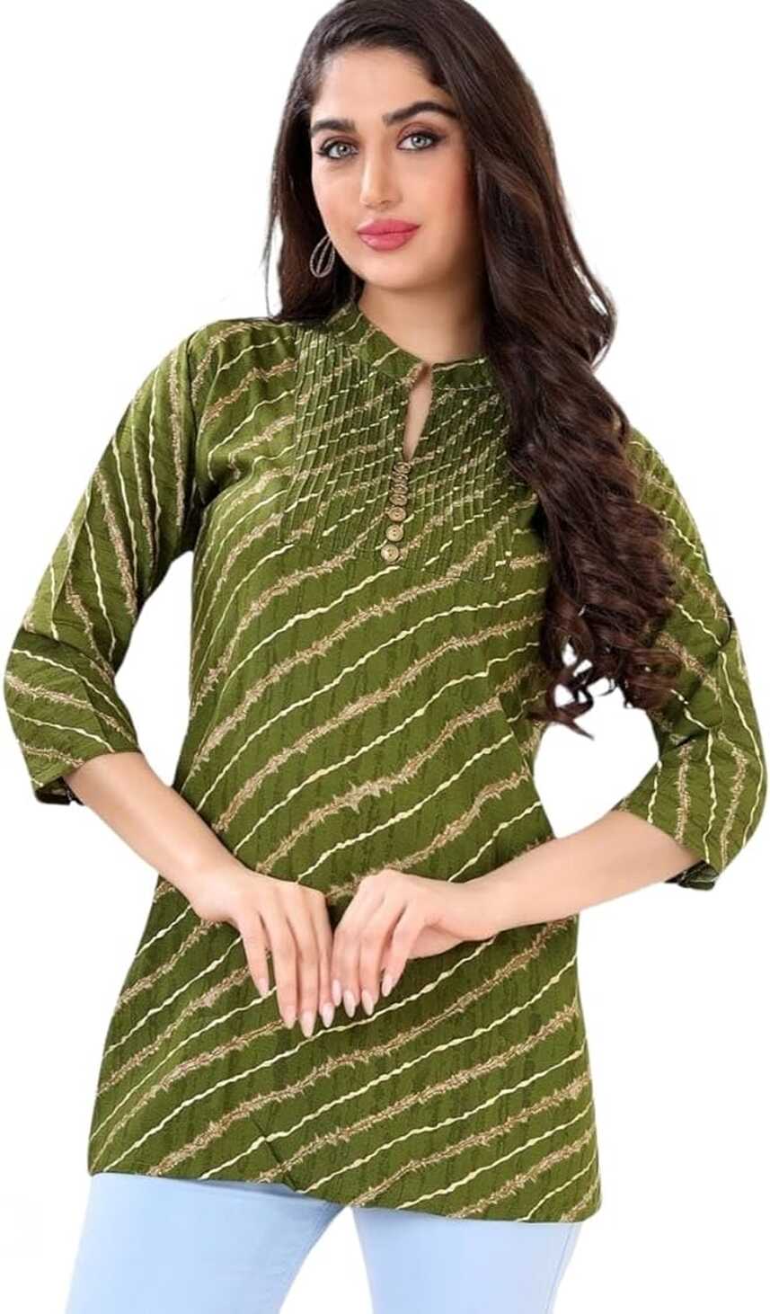 iLiNiYA Soft Rayon Tunic for Girls, Stylish Latest Tunic for Jeans ...