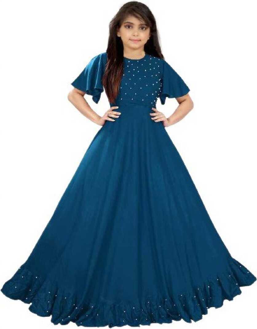 jatvedas Girls Maxi/Full Length Festive/Wedding Dress Price in ...