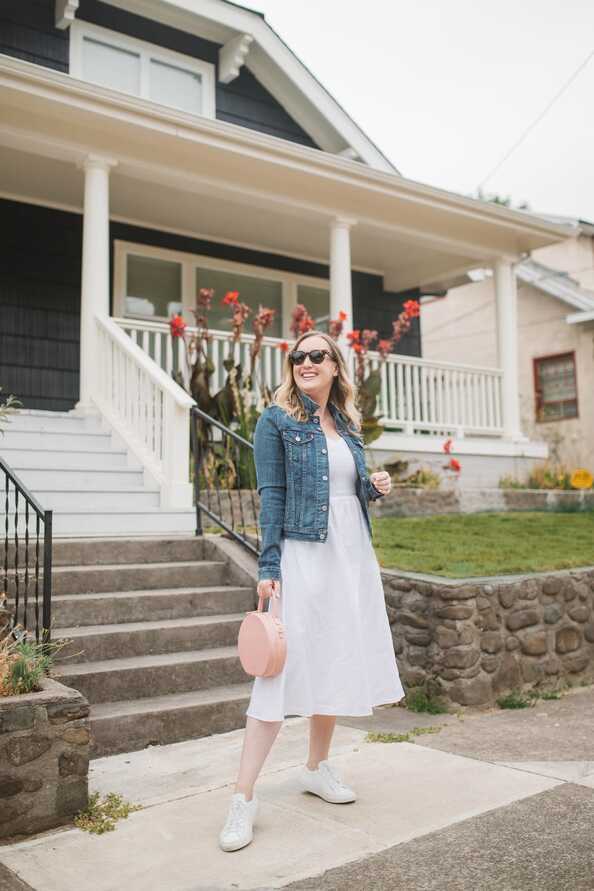 little-white-dress-denim-jacket - wit &amp; whimsy