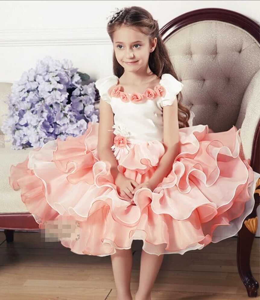 new arrival summmer beautiful chiffon floral fluffy children ...